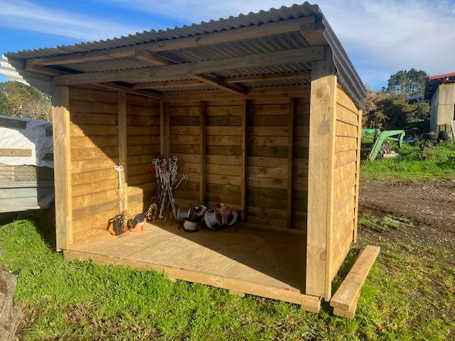 Open Front storage shed