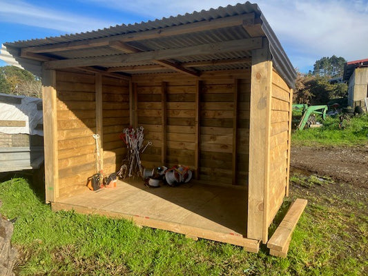 Open Front storage shed